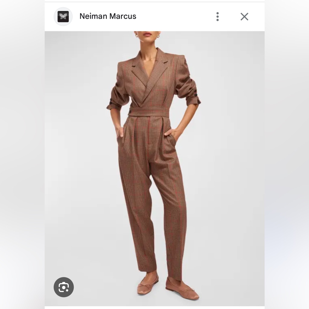 Brand New Equipment Femme Beau PlaidCheck Jumpsuit Size 4 Original Price 685